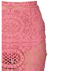 Burberry Cotton Victorian Lace Skirt