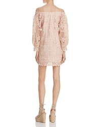 Ministry Of Style Lattice Off The Shoulder Lace Dress
