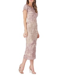 JS Collections Soutache Lace Midi Dress