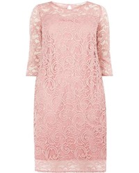 Billie Blossom Curve Pink Lace Shift Dress