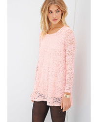 Forever 21 Contemporary Floral Lace Mini Dress