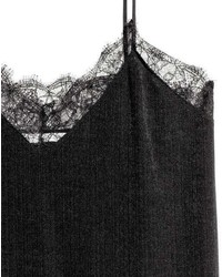 H&M Jersey Top With Lace