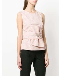 Cavalli Class Lace Textured Tank Top