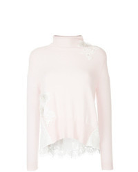 Pink Lace Turtleneck