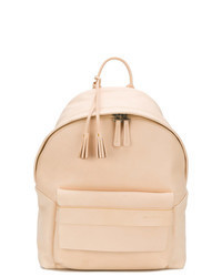 Pink Leather Backpack