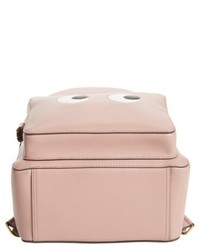 Anya Hindmarch Eyes Mini Leather Backpack Pink