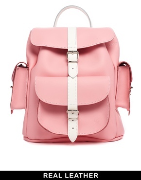 Fresh Prince Pink Graffiti Leather Backpack
