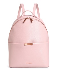 Ted Baker London Jenyy Faceted Bow Leather Backpack