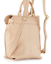 See by Chloe Lizzie Grained Leather Backpack Pink