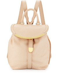 See by Chloe Lizzie Grained Leather Backpack Pink