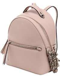 Women's Pink Leather Backpacks by Fendi 