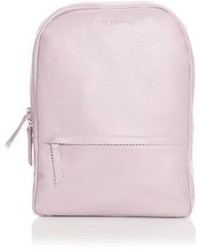 Pastel Pink Leather Backpack