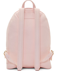 Pb 0110 Rose Pink Matte Leather Small Backpack