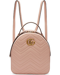 Gucci Pink Gg Marmont Backpack