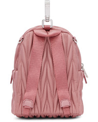 Miu Miu Pink Mini Matelass Backpack