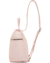 Kara Pink Pebbled Leather Small Backpack