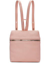 Kara Pink Small Leather Backpack