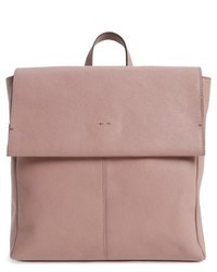 Topshop Premium Leather Calfskin Backpack Pink