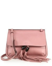 Gucci Bamboo Daily Leather Flap Shoulder Bag