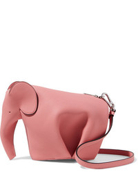 Loewe Elephant Leather Shoulder Bag Pink