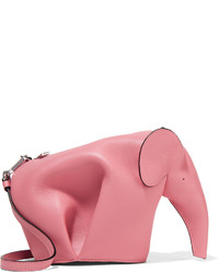 Loewe Elephant Leather Shoulder Bag Pink