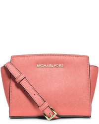 MICHAEL Michael Kors Michl Michl Kors Selma Mini Saffiano Messenger Bag Pink Grapefruit