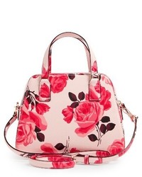 Kate Spade New York Cameron Street Roses Little Babe Faux Leather Satchel Pink
