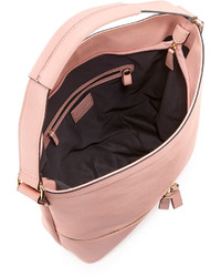 Neiman Marcus Penelope Faux Leather Hobo Bag Blush