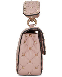 Valentino Pink Small Rockstud Spike Chain Bag