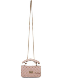 Valentino Pink Small Rockstud Spike Chain Bag