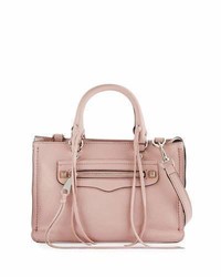 Rebecca Minkoff Regan Micro Leather Satchel Bag Vintage Pink