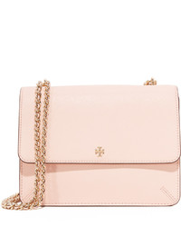 Tory Burch Handbag Robinson Small Double Zip Tote 46331 Light Pink Leather  Shoulder Bag Ladies TORY BURCH