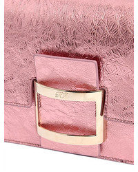 Roger Vivier Micro Viv Metallic Leather Shoulder Bag