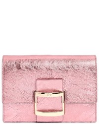 Roger Vivier Micro Viv Metallic Leather Shoulder Bag