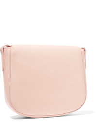 Mansur Gavriel Saddle Leather Shoulder Bag Pastel Pink