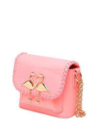 Sophia Webster Claudie Flamingo Leather Shoulder Bag