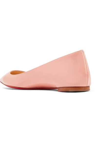 Christian louboutin ballalla discount leather point toe flats