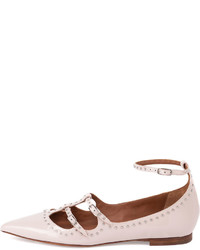 Givenchy Studded Patent Leather Ballet Flat Nude Pink