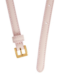 Miu Miu Bow Embellished Patent Leather Waist Belt