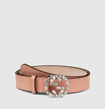 Gucci Pink Leather Double G Belt 80, myGemma, NL