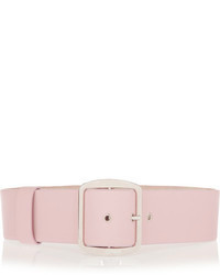 Givenchy Wide Waist Belt In Light Pink Leather