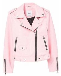 Women's Pink Biker Jackets by | Lookastic