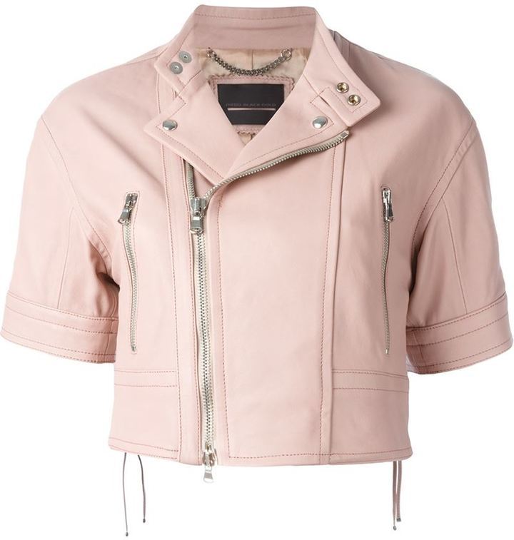 pink short sleeve jacket