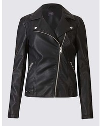 Marks and Spencer Faux Leather Biker Jacket