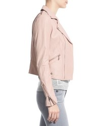 Rebecca Minkoff Pebble Leather Jacket Size X Small Pink