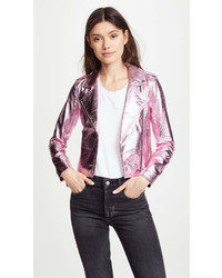 The Mighty Company Lecce Biker Crop Jacket