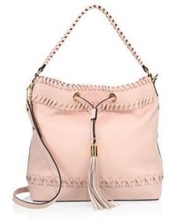Milly Astor Whipstitch Leather Bucket Bag