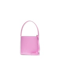 Staud Bubblegum Pink Bisset Patent Leather Bucket Bag