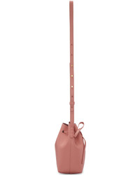 Mansur Gavriel Pink Leather Mini Mini Bucket Bag