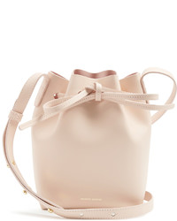 Mansur Gavriel Pink Lined Mini Mini Leather Bucket Bag